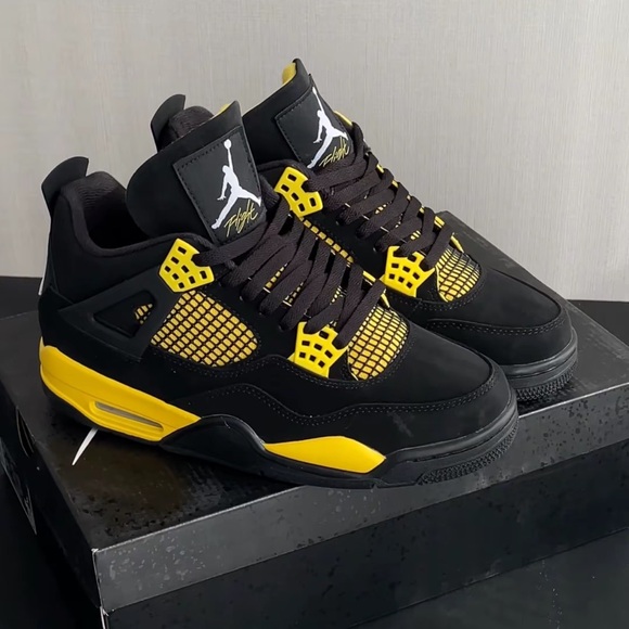 Nike Black and Yellow Sneakers